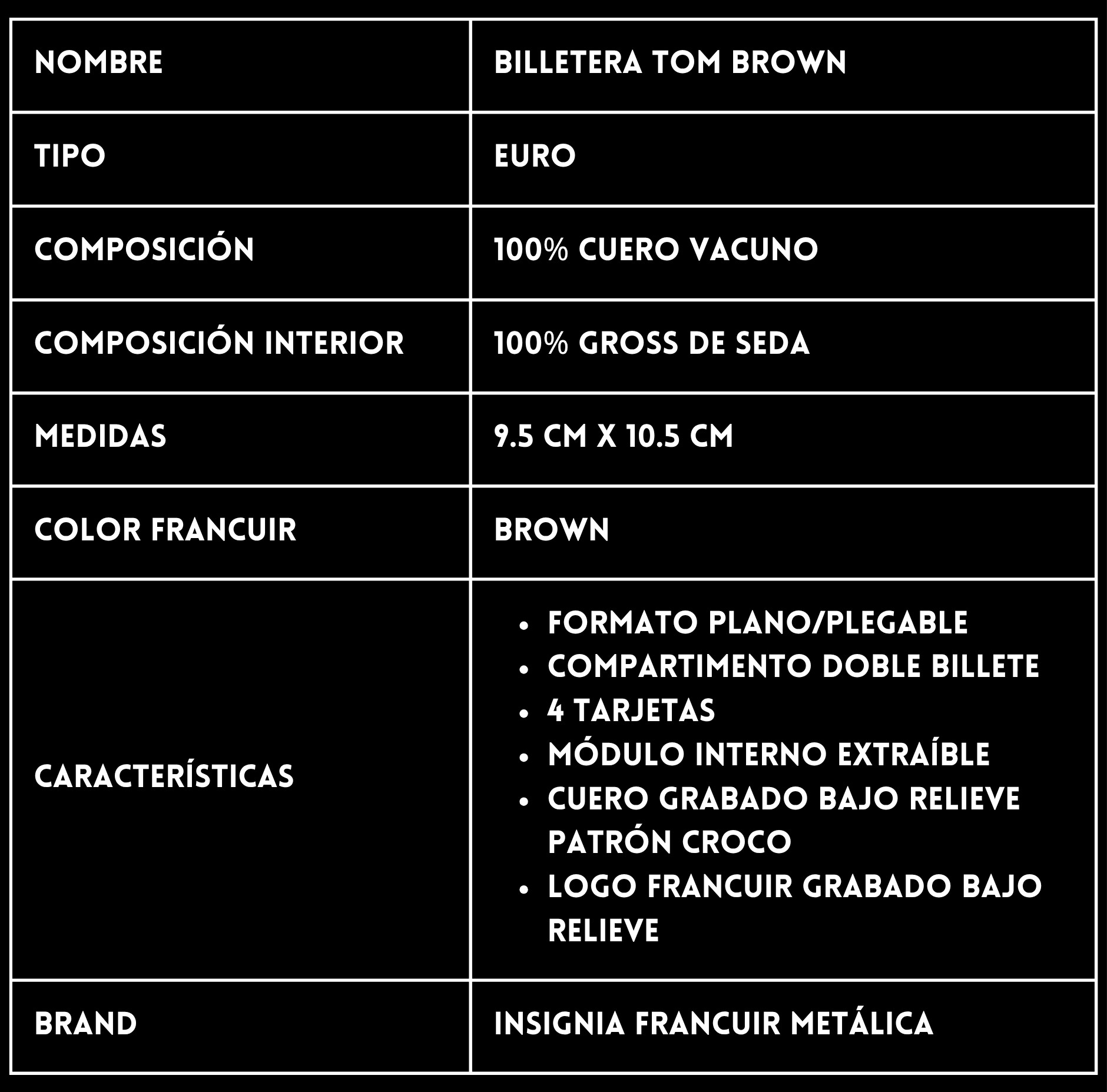 Billetera de cuero FRANCUIR